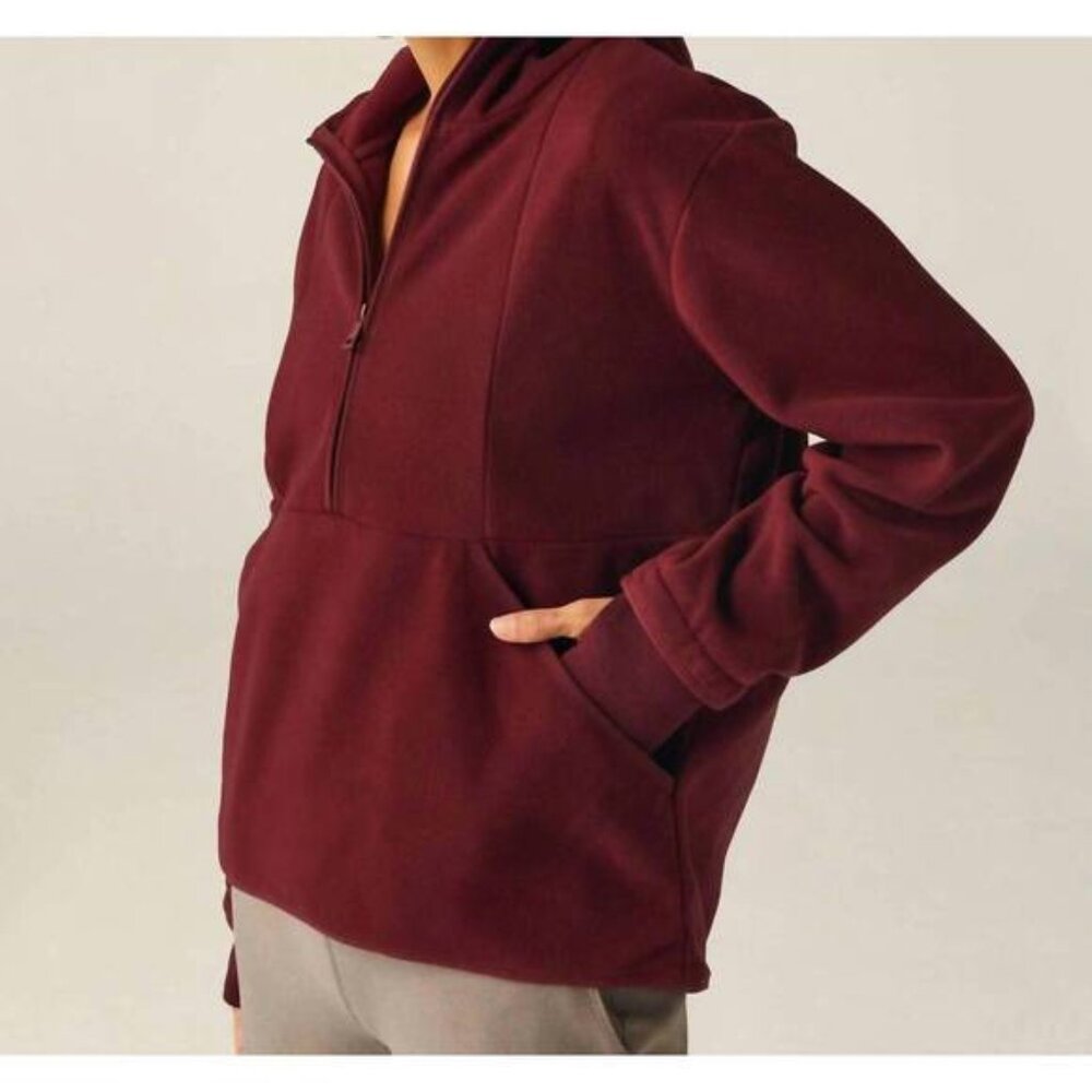 BEYOND YOGA Urban Explorer‎ Half Zip Pullover Womens Small Fleece Pocket Top